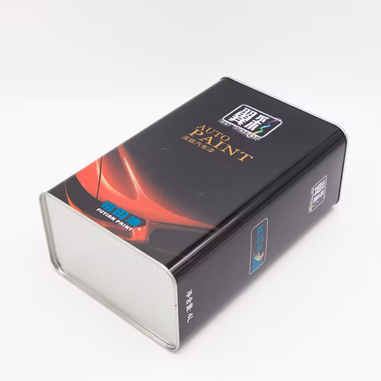 カスタム Cmyk 印刷 4L 正方形ブリキ容器カーペイントブリキ缶